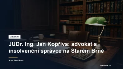 Advokátní kancelář JUDr. Ing. Jana Kopřivy na Zahradnické ve Starém Brně