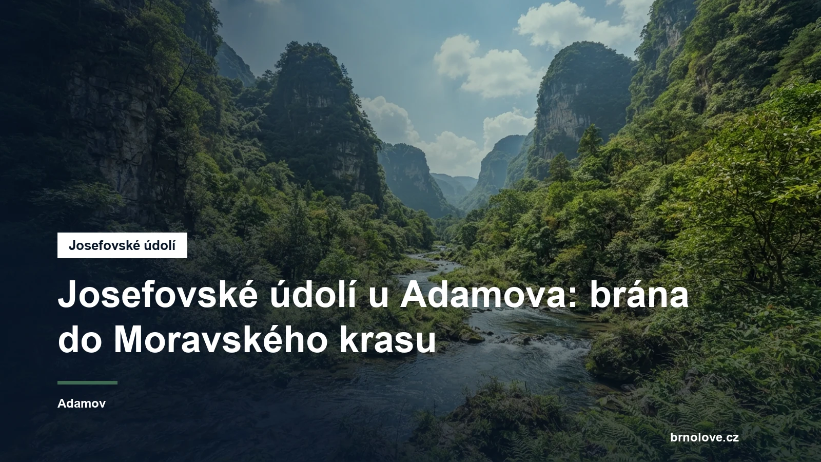 Údolí potoka v Moravském krasu