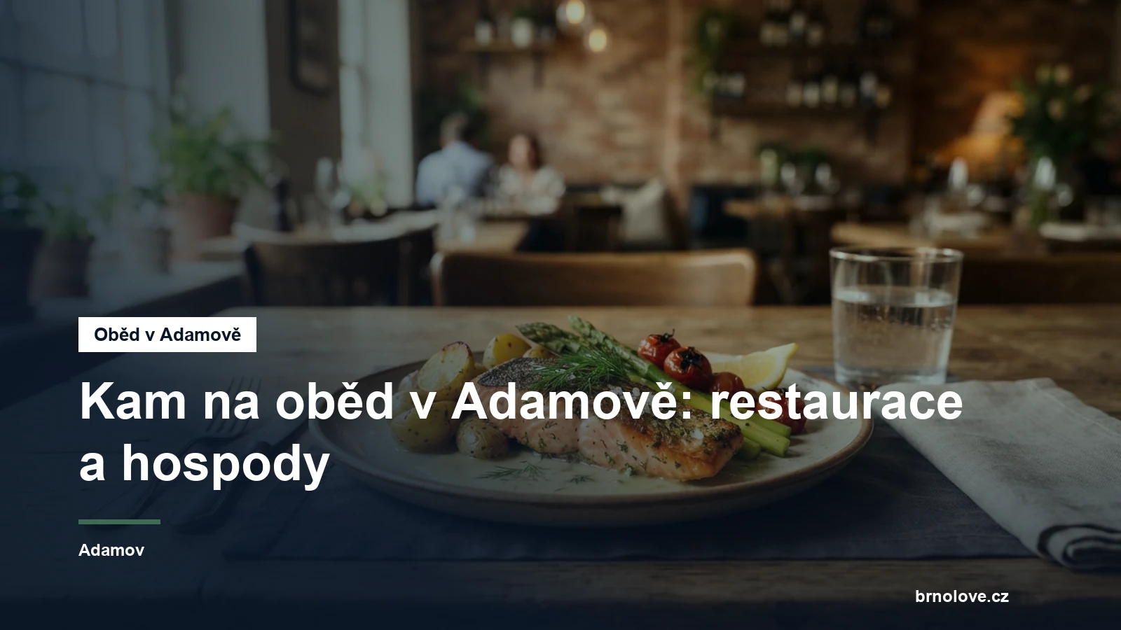 Talíř s obědovým menu na stole