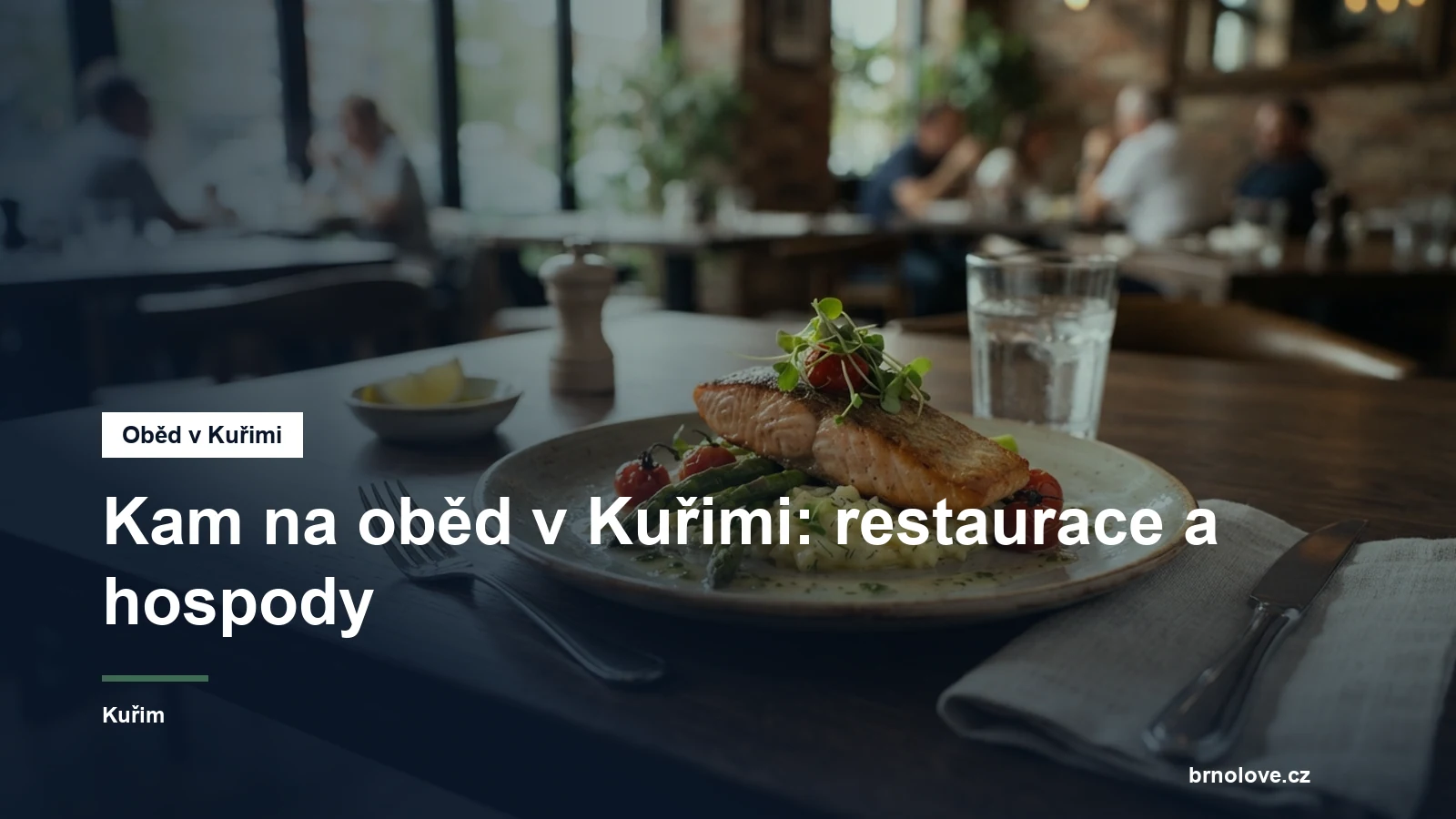 Talíř s obědovým menu na stole