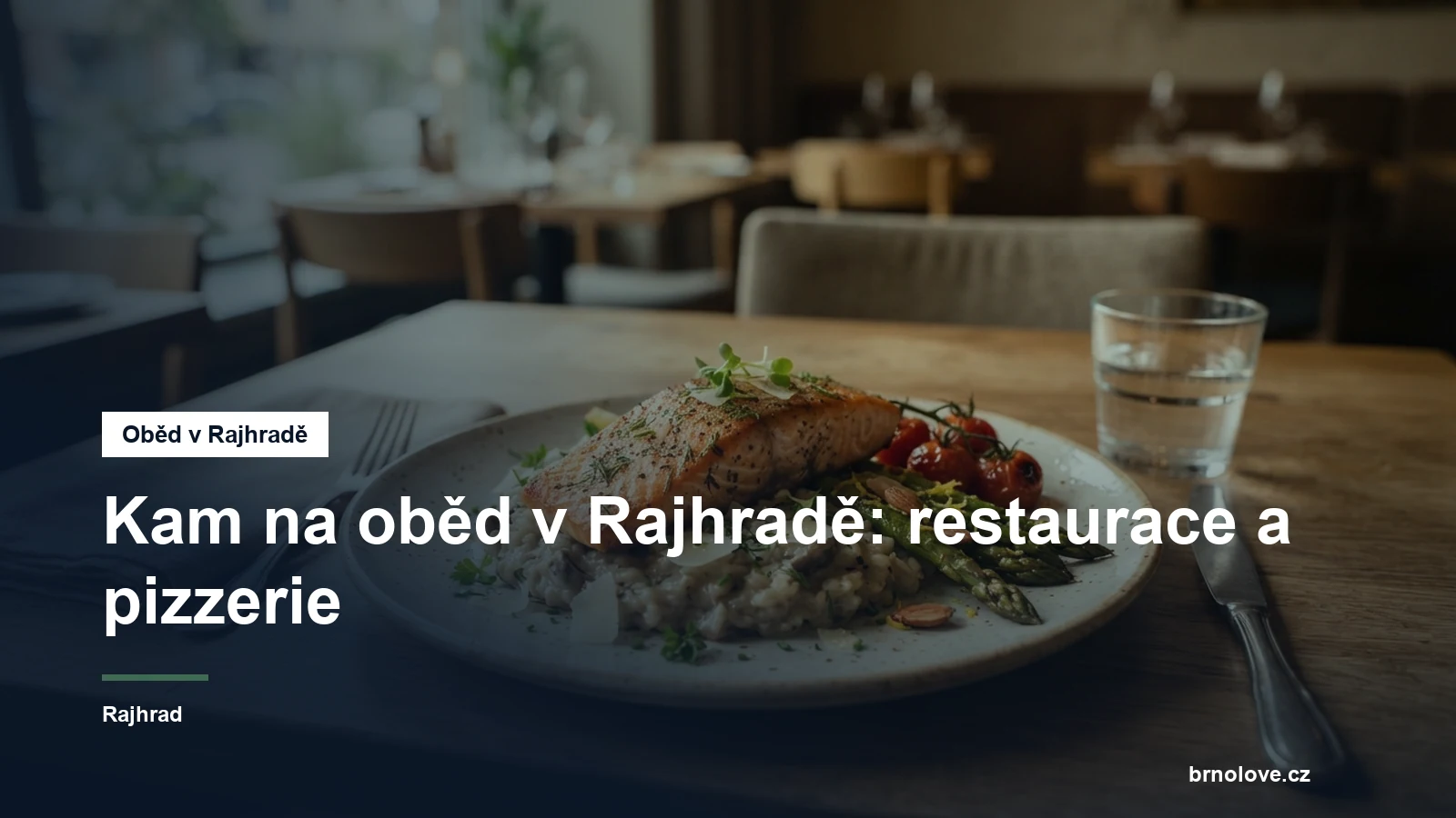 Talíř s obědovým menu na stole