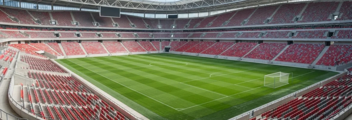 Fotbalový stadion s trávníkem