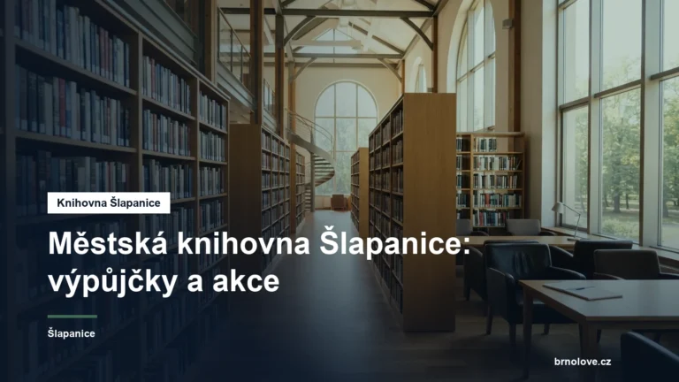 Regály s knihami v knihovně