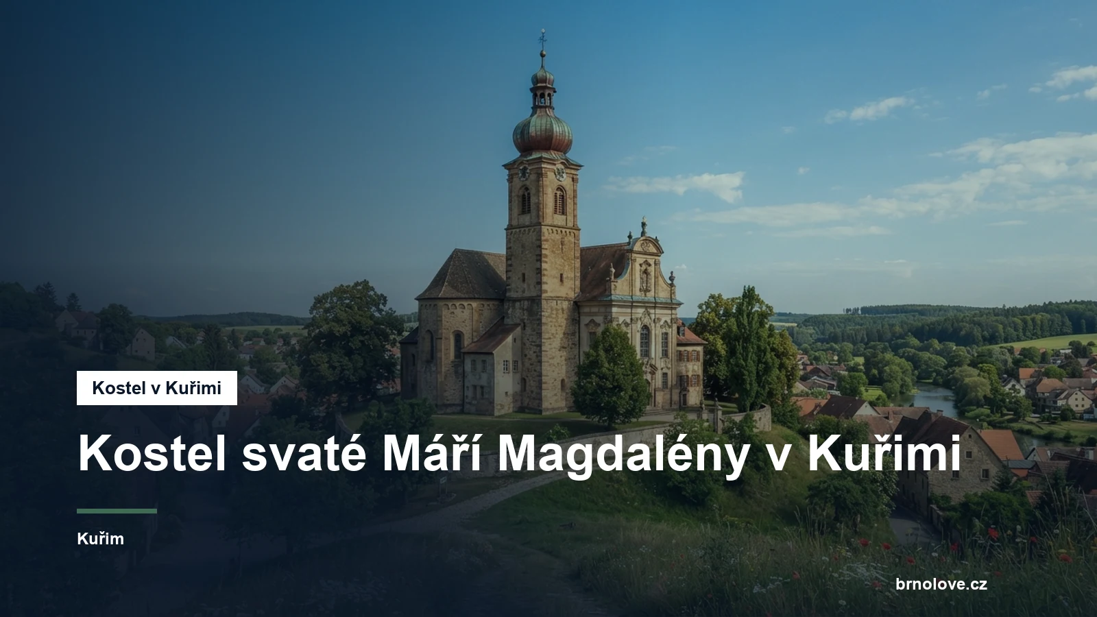 Kostel s věží na návrší