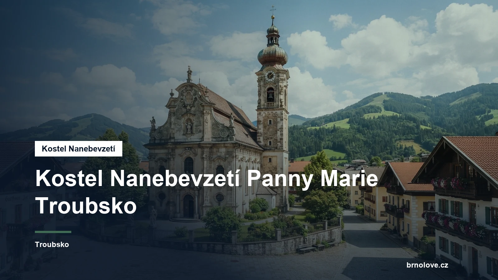 Barokní kostel s věží