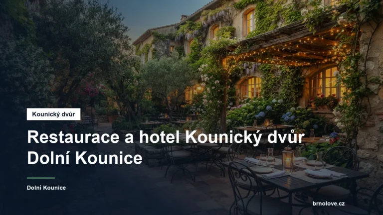 Restaurace s letní zahradou