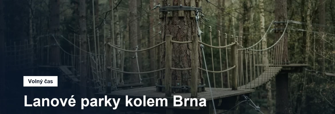 Lanová překážka v korunách stromů