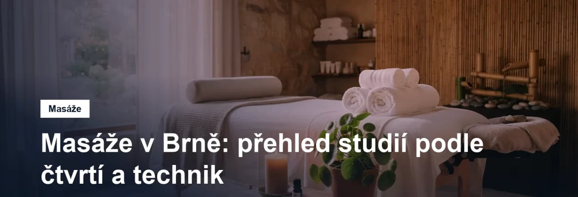 Masážní studio v Brně