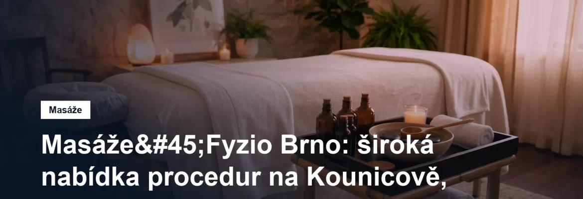 Masážní studio na Kounicově v Brně