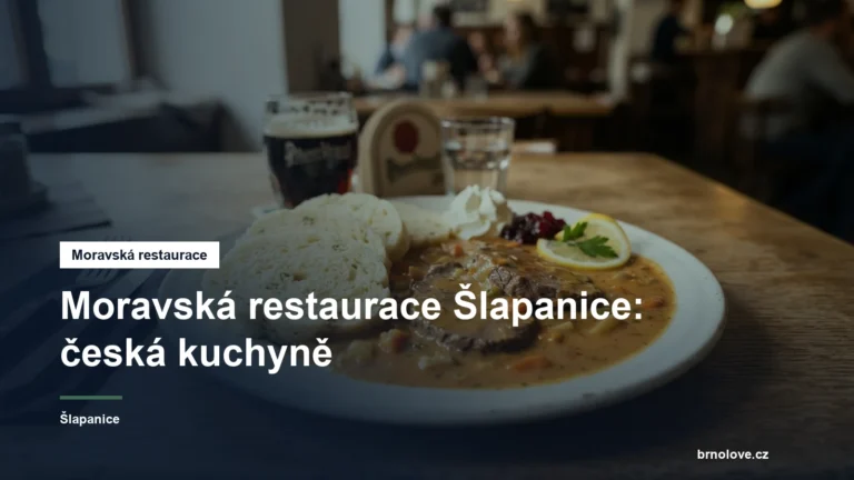 Talíř české kuchyně na stole