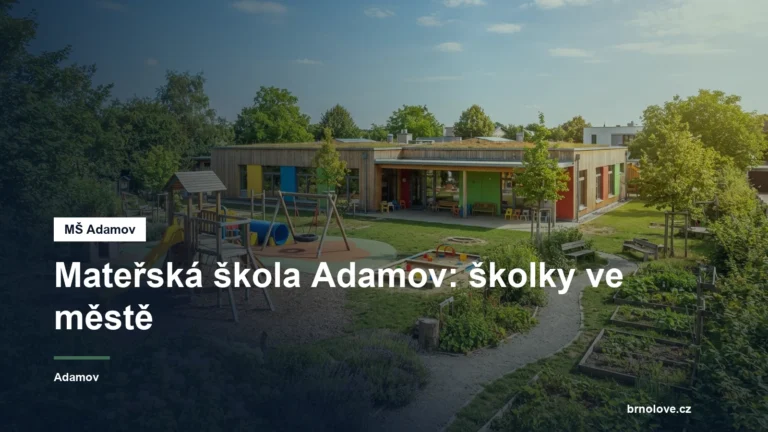 Budova mateřské školy se zahradou