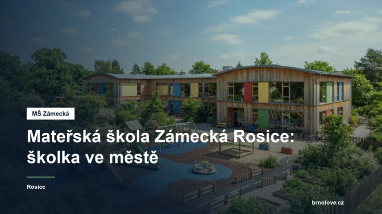 Budova mateřské školy se zahradou