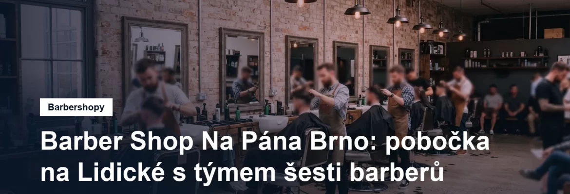 Barbershop Na Pána na Lidické v Brně s několika křesly