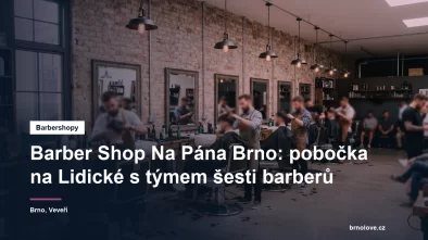 Barbershop Na Pána na Lidické v Brně s několika křesly