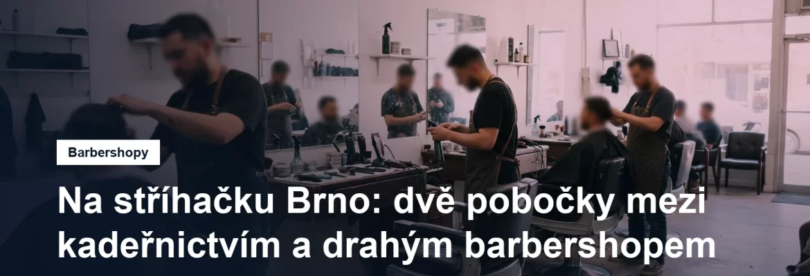 Interiér barbershopu Na stříhačku na Purkyňově v Brně