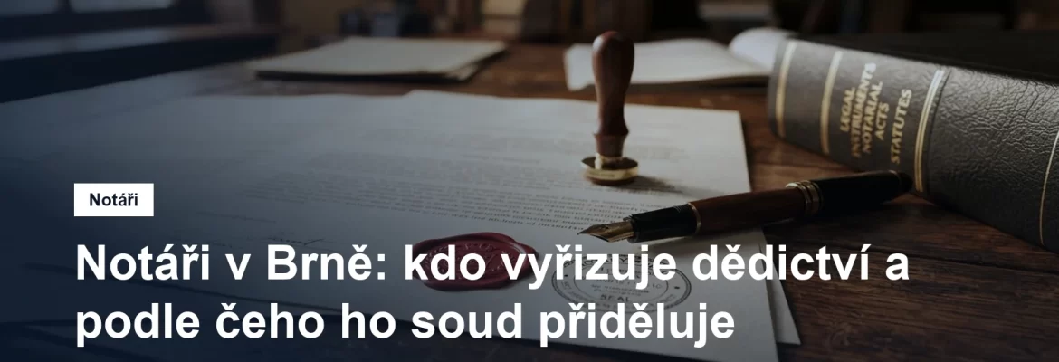 Notářské listiny a razítko
