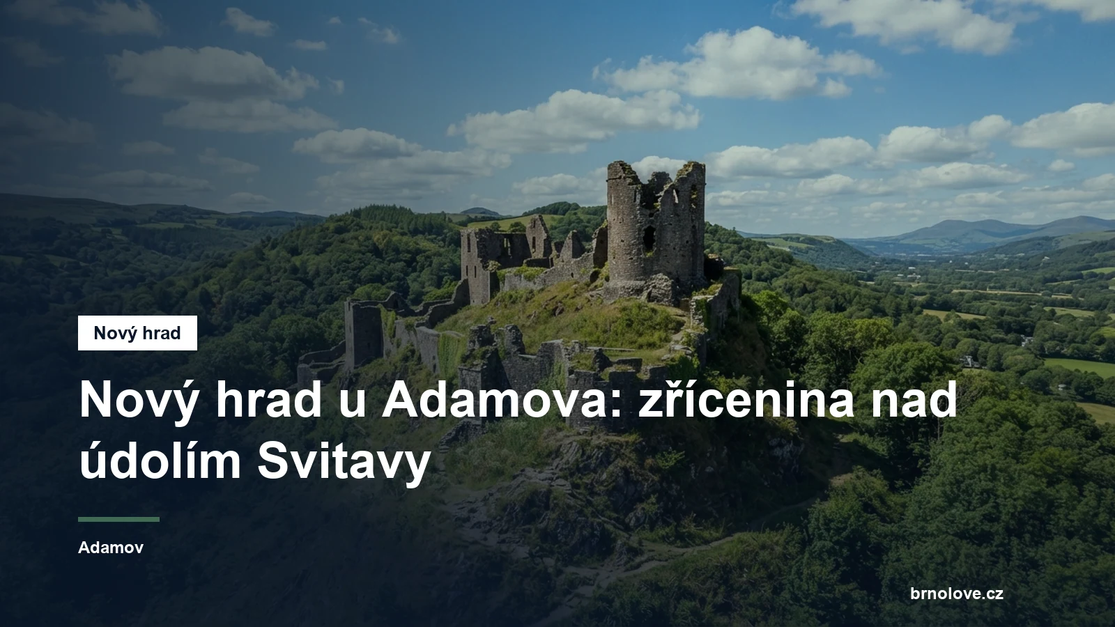 Zřícenina hradu v lese