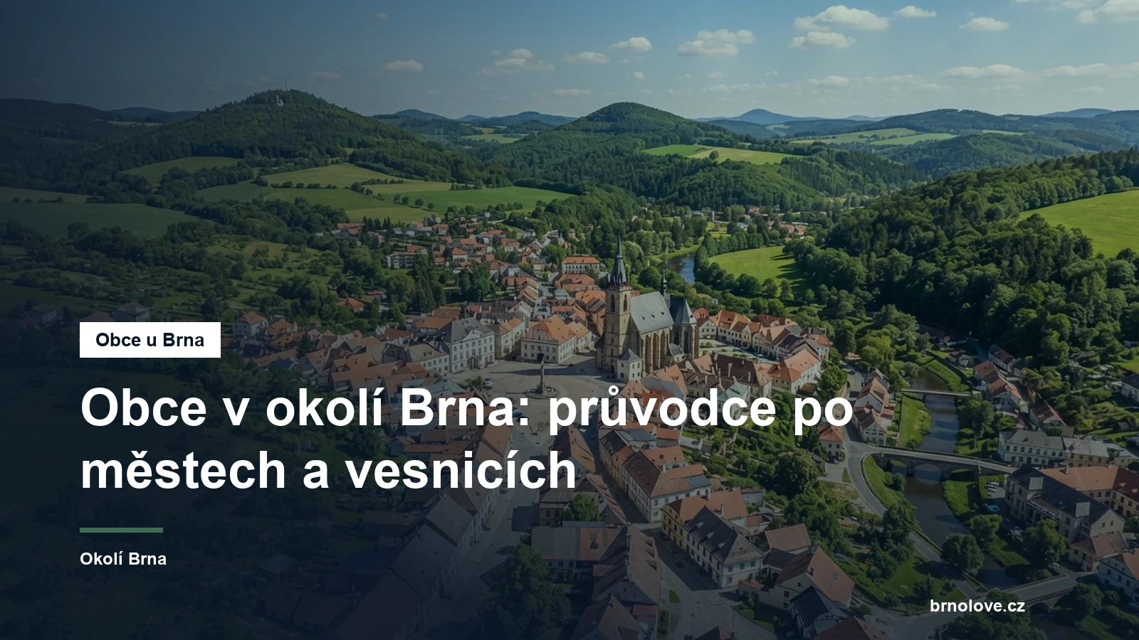 Historická náves v obci u Brna