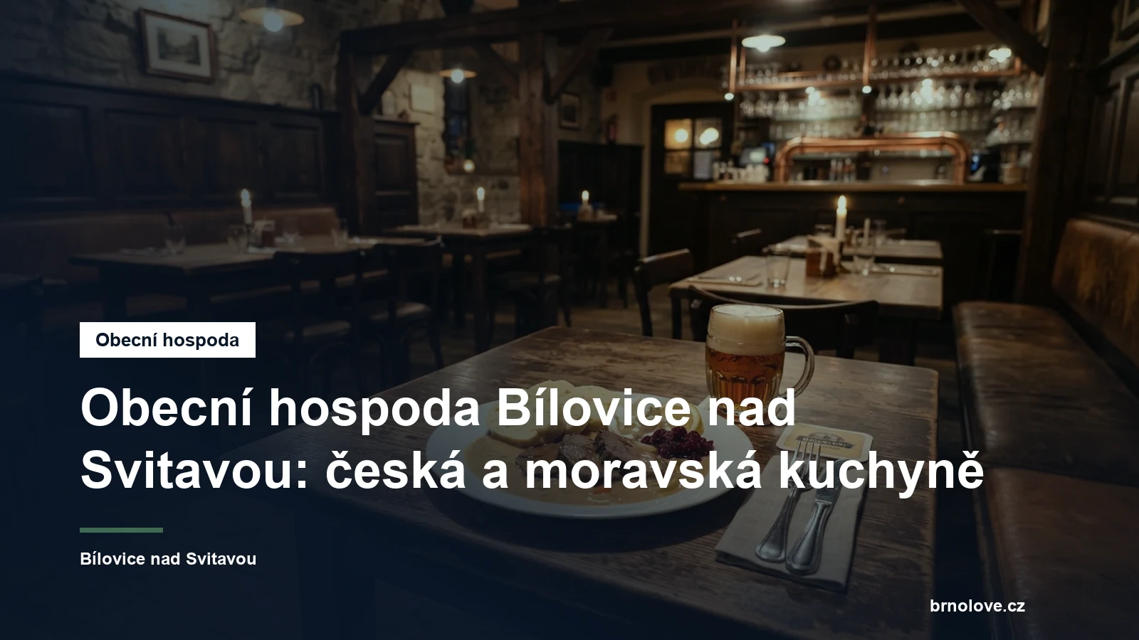 Talíř české kuchyně v hospodě