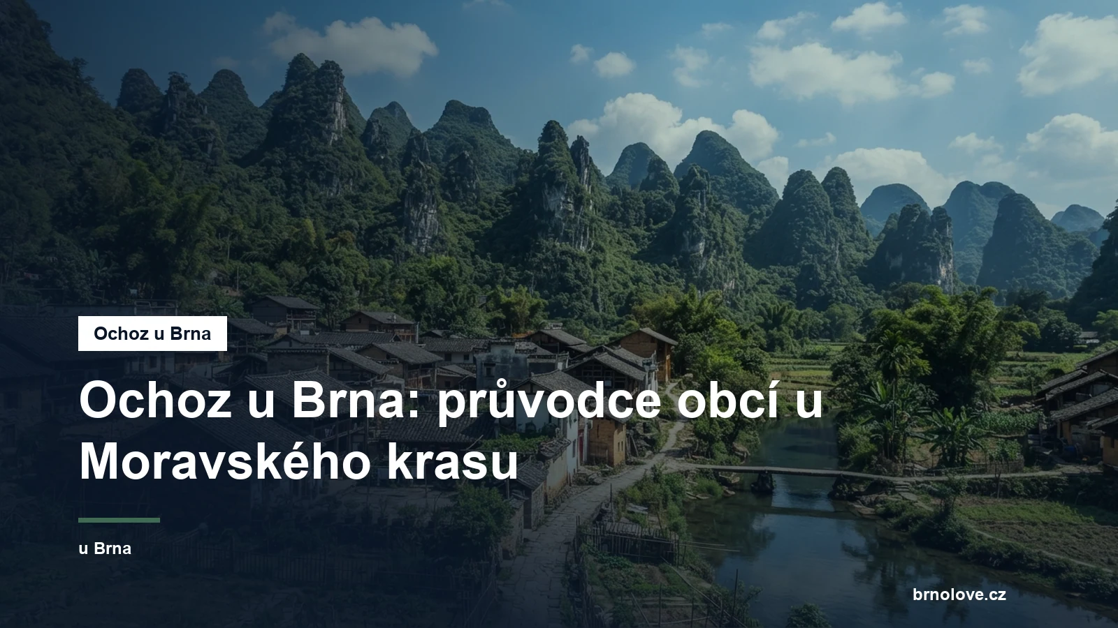 Lesnatá obec u Moravského krasu
