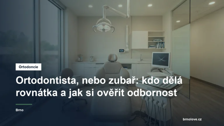 Moderní zubní ordinace s ortodontickým vybavením