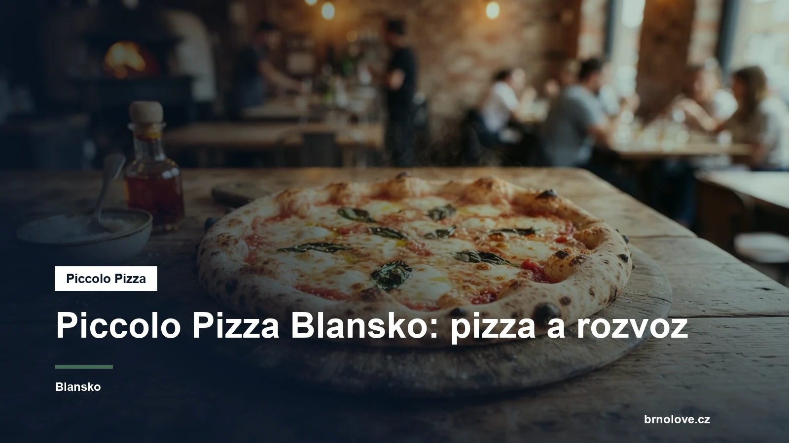 Pizza na stole v pizzerii