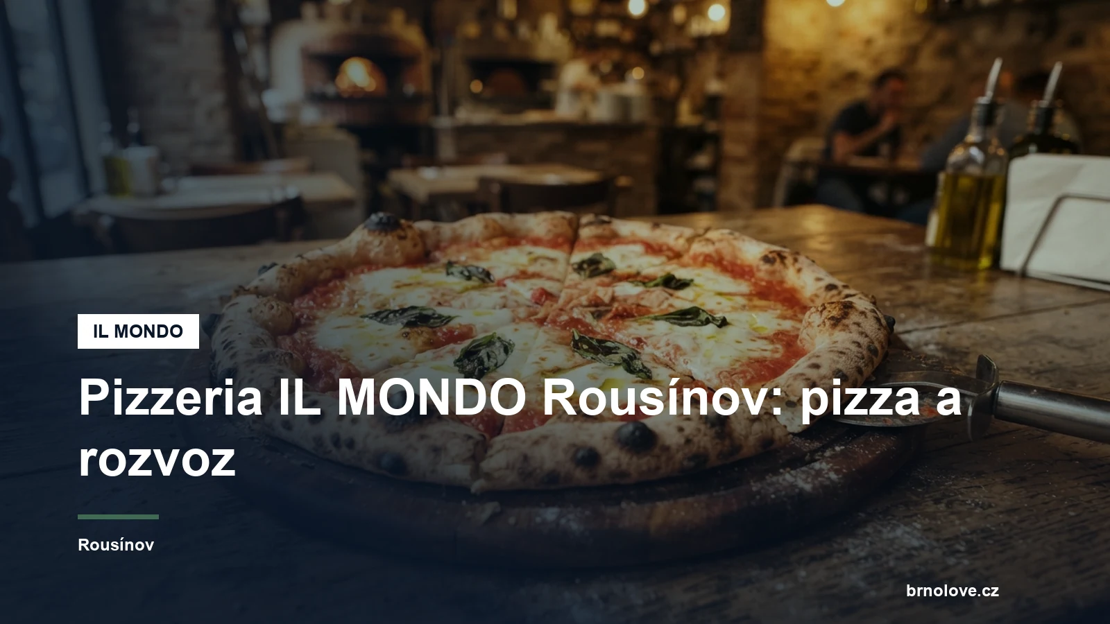 Pizza na stole v pizzerii
