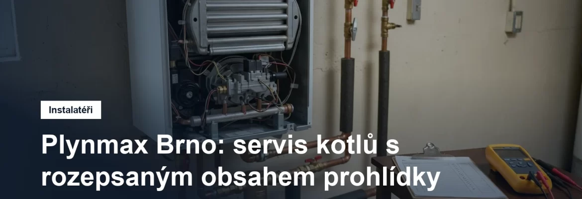 Otevřený plynový kondenzační kotel s přístupným výměníkem a nářadím servisního technika