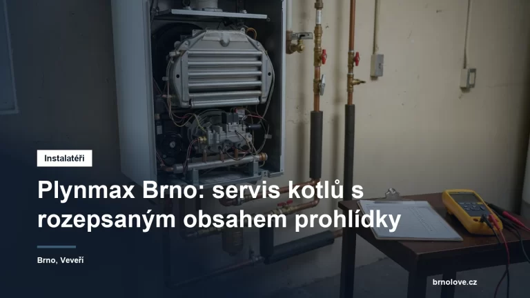 Otevřený plynový kondenzační kotel s přístupným výměníkem a nářadím servisního technika