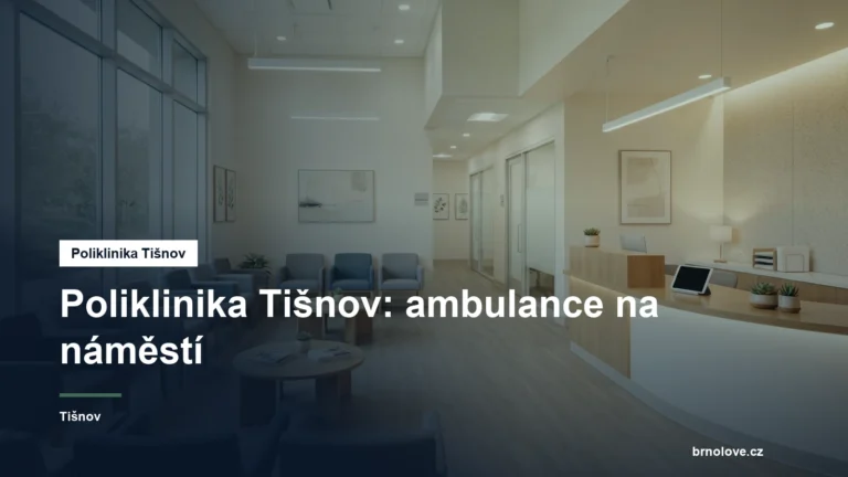 Recepce polikliniky s čekárnou