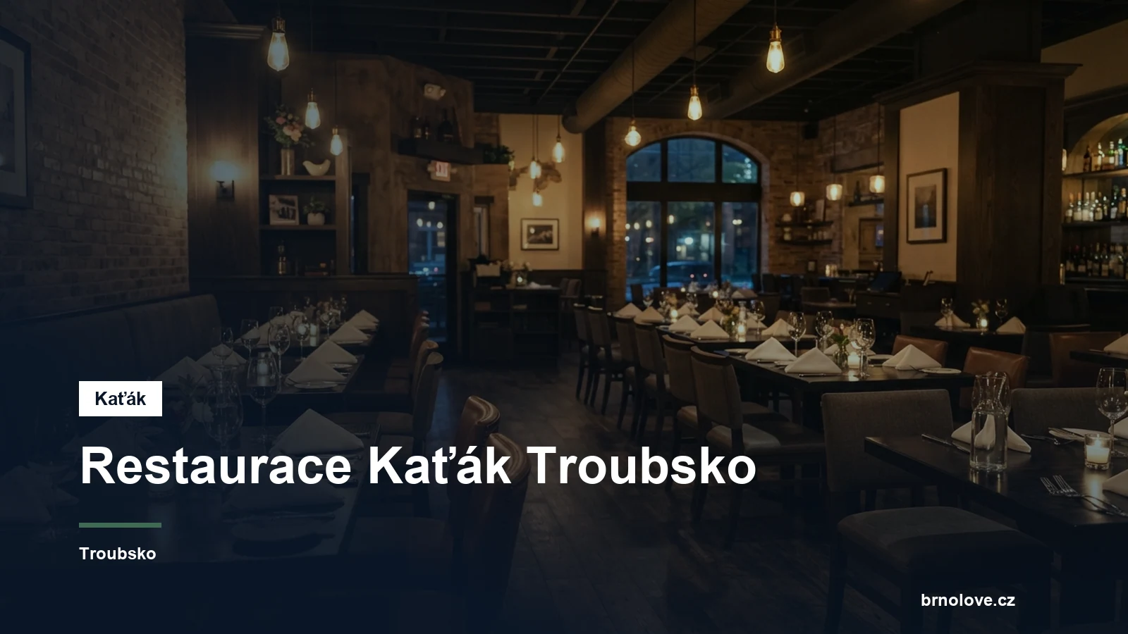 Interiér restaurace s posezením
