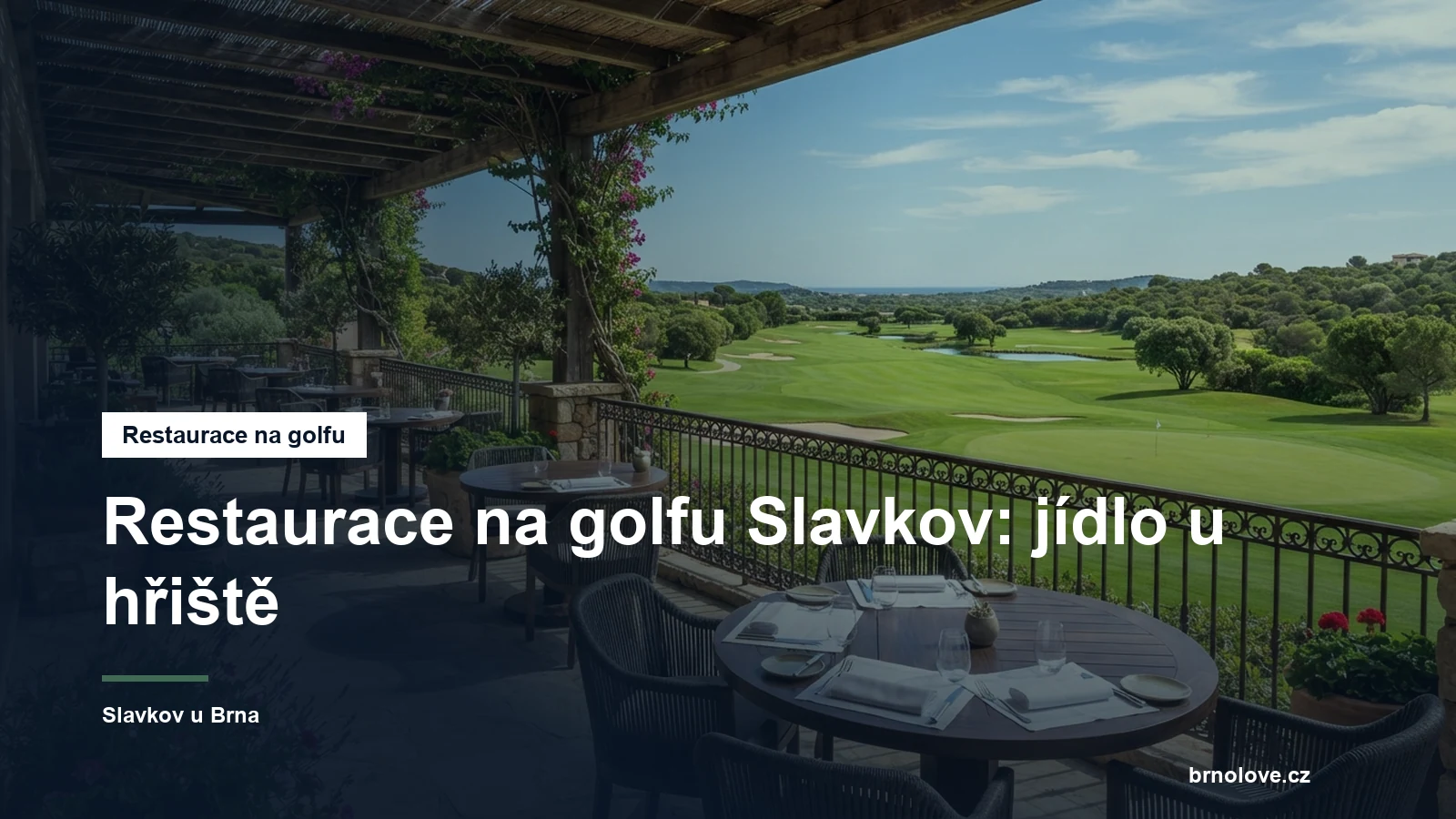 Restaurace u golfového hřiště