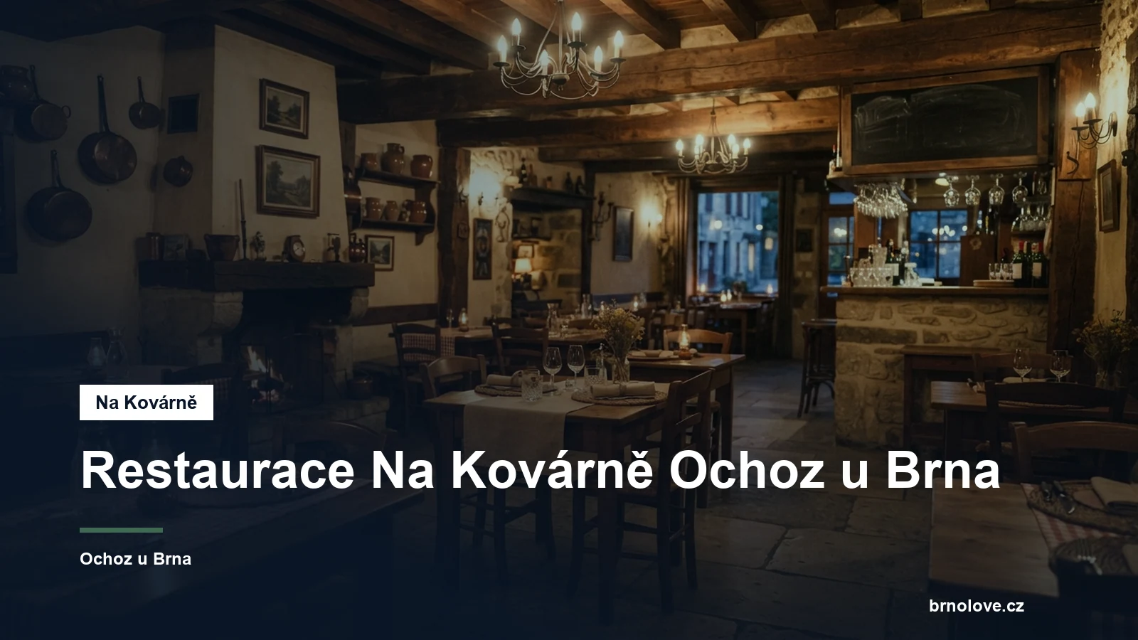 Interiér venkovské restaurace