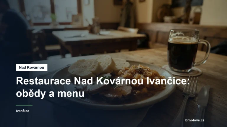 Talíř s obědovým menu v restauraci