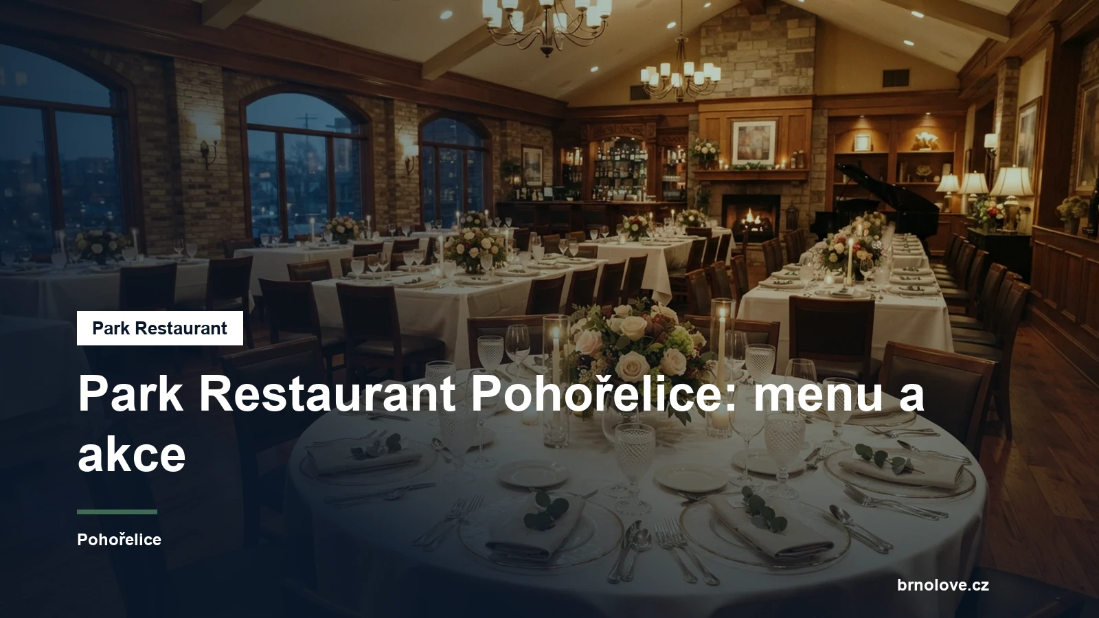 Prostřený stůl v restauraci