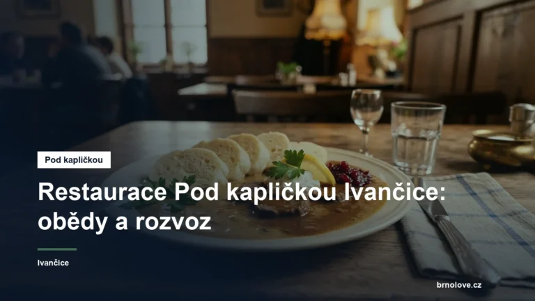 Polední menu na stole v restauraci
