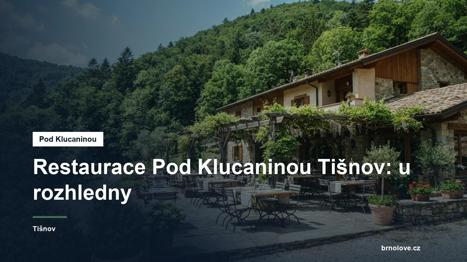 Restaurace pod zalesněným kopcem