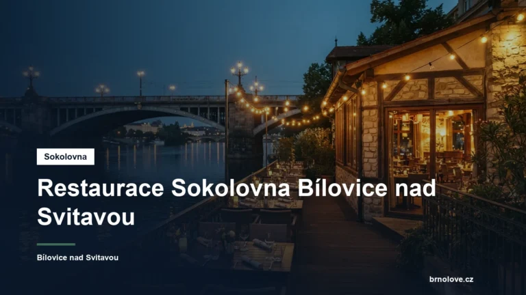 Restaurace u mostu přes řeku