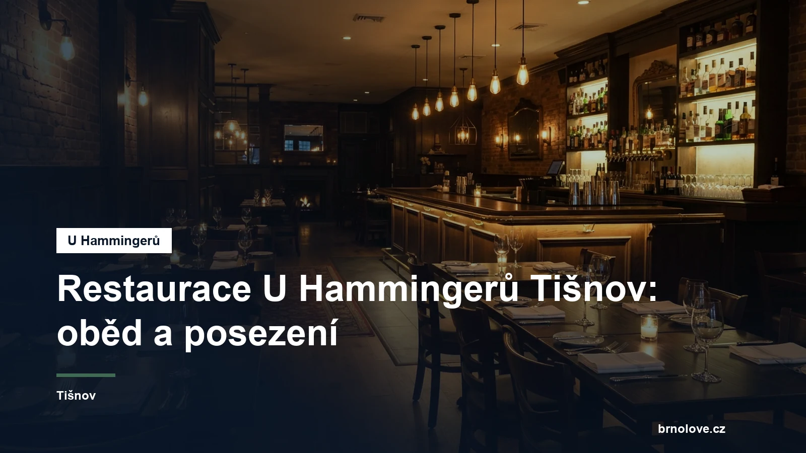 Restaurace s barem a stoly