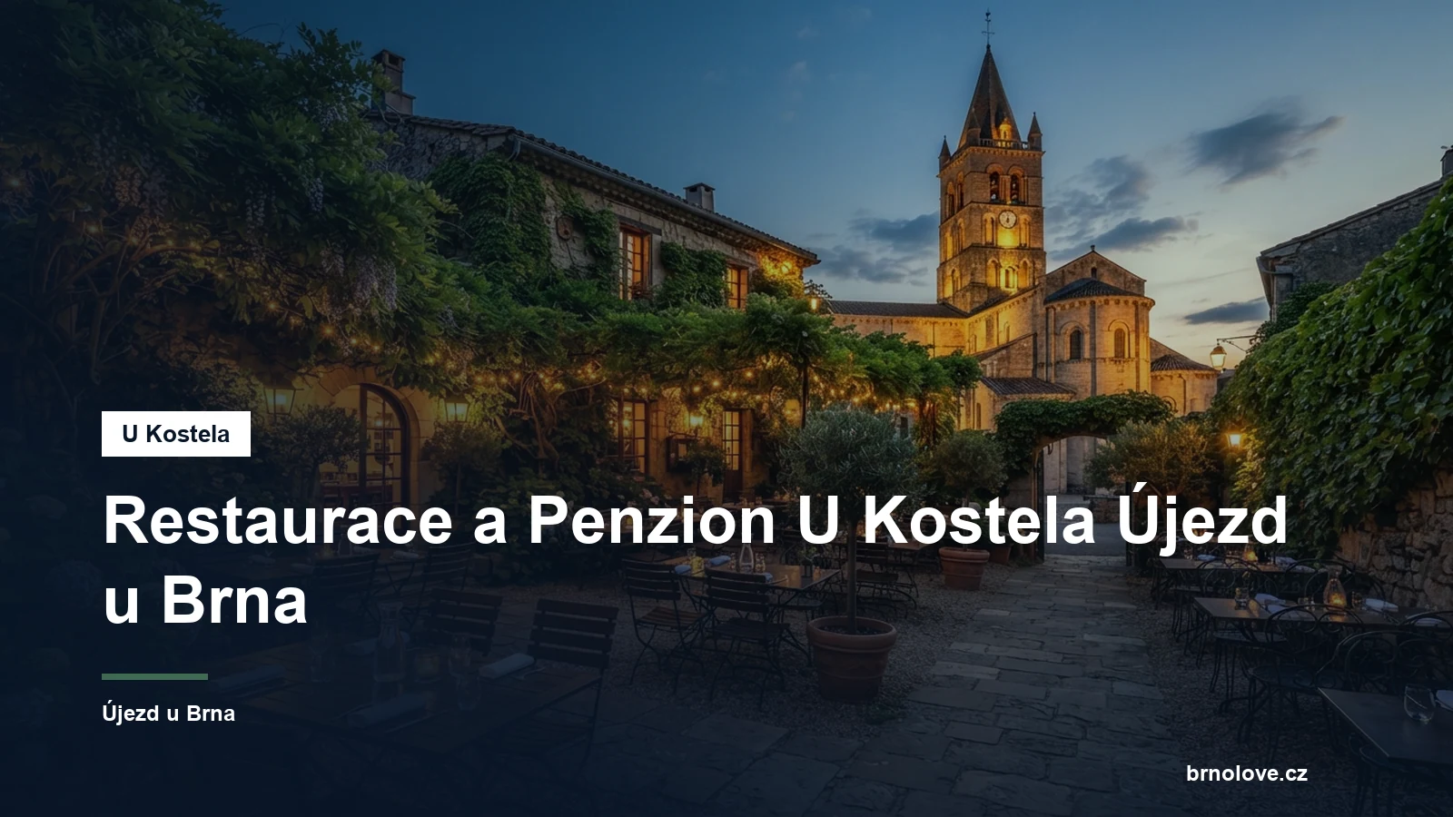Restaurace se zahrádkou u kostela