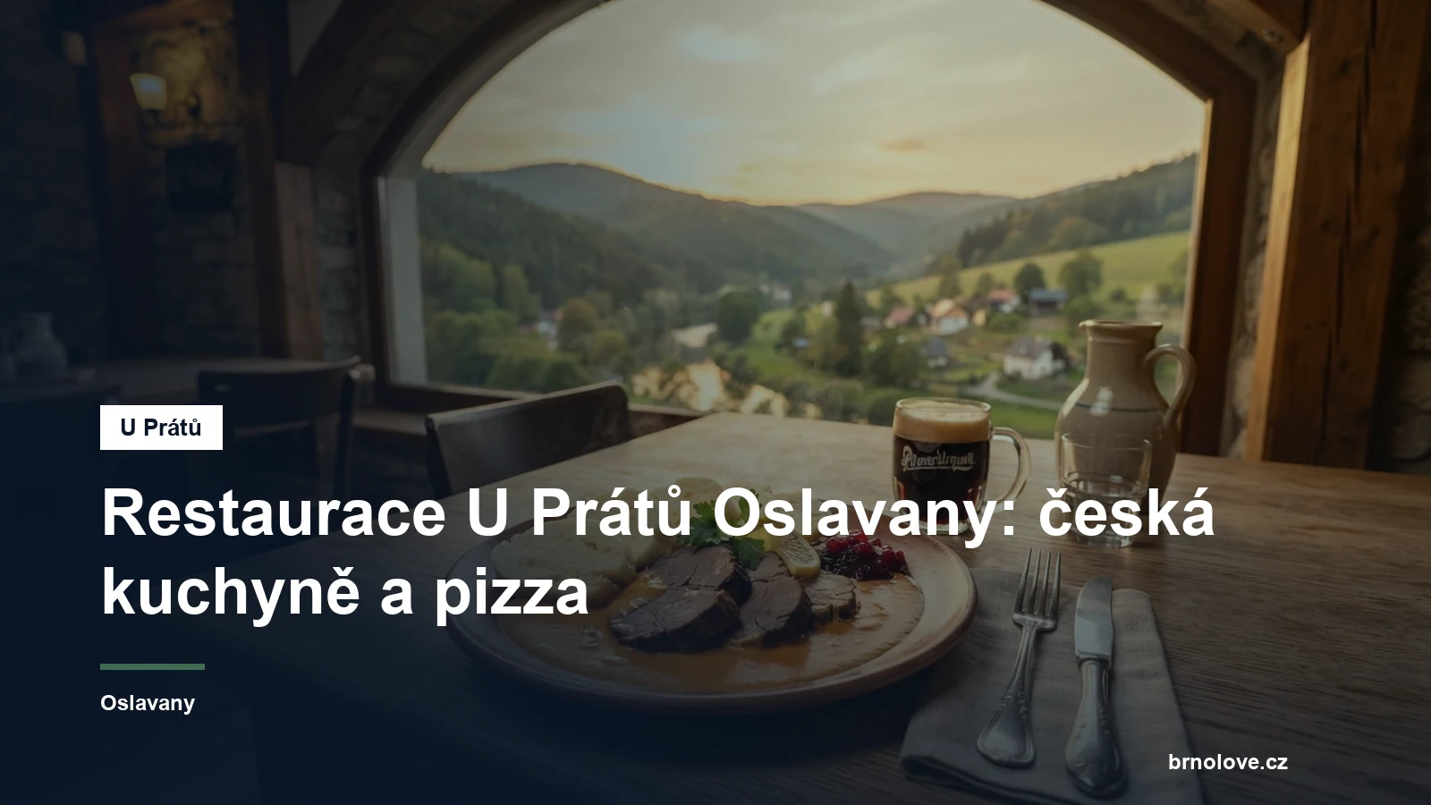 Talíř české kuchyně na stole