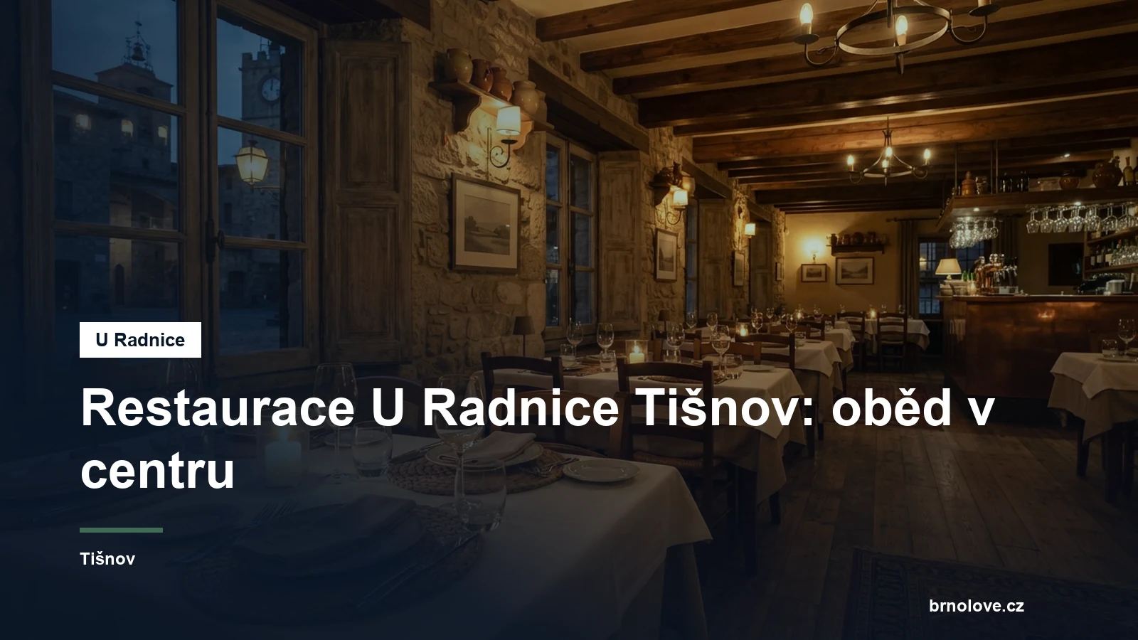 Restaurace v centru města u radnice