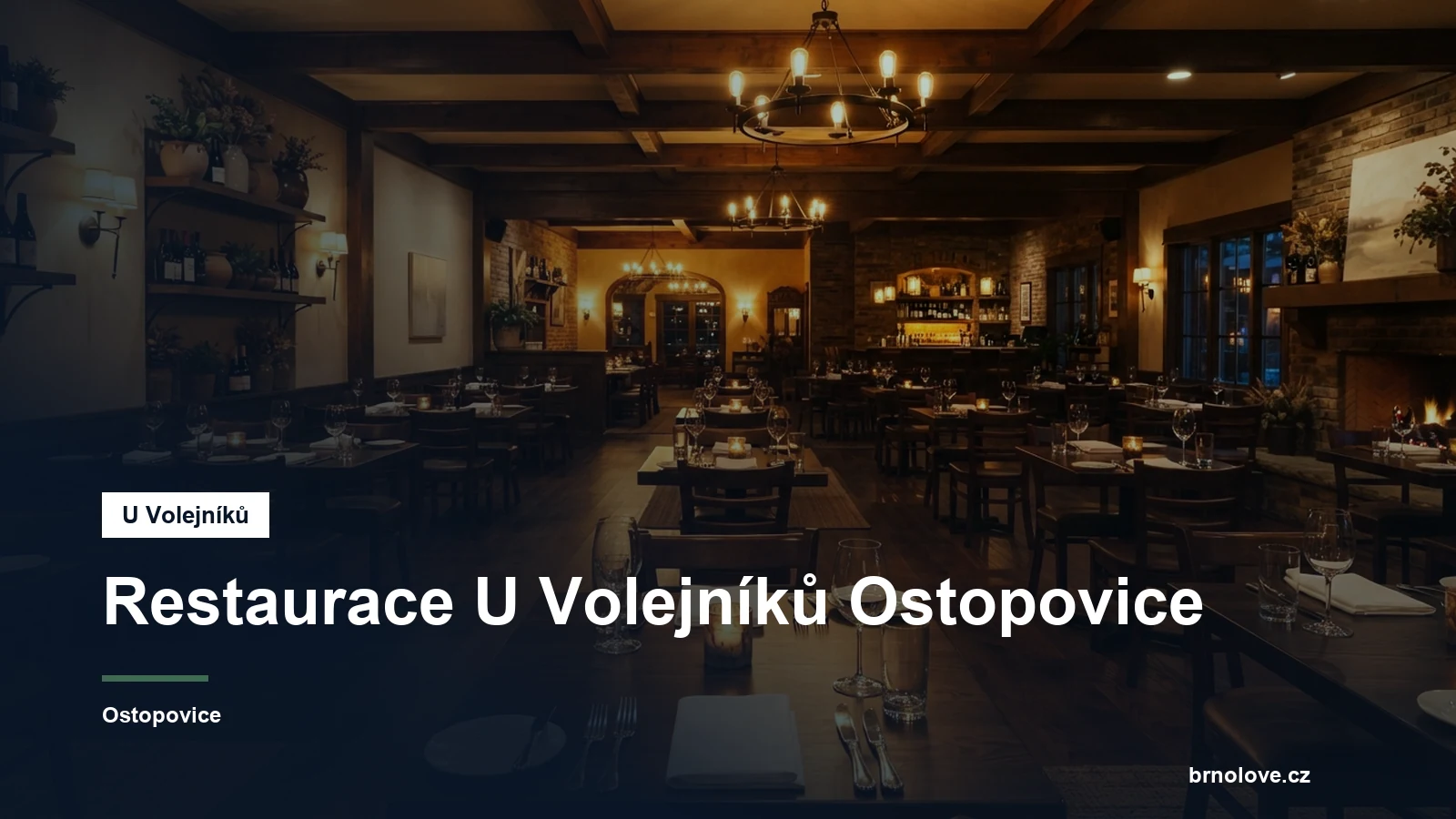 Interiér restaurace s posezením