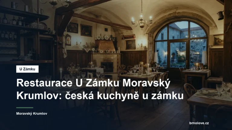 Restaurace s českou kuchyní u zámku