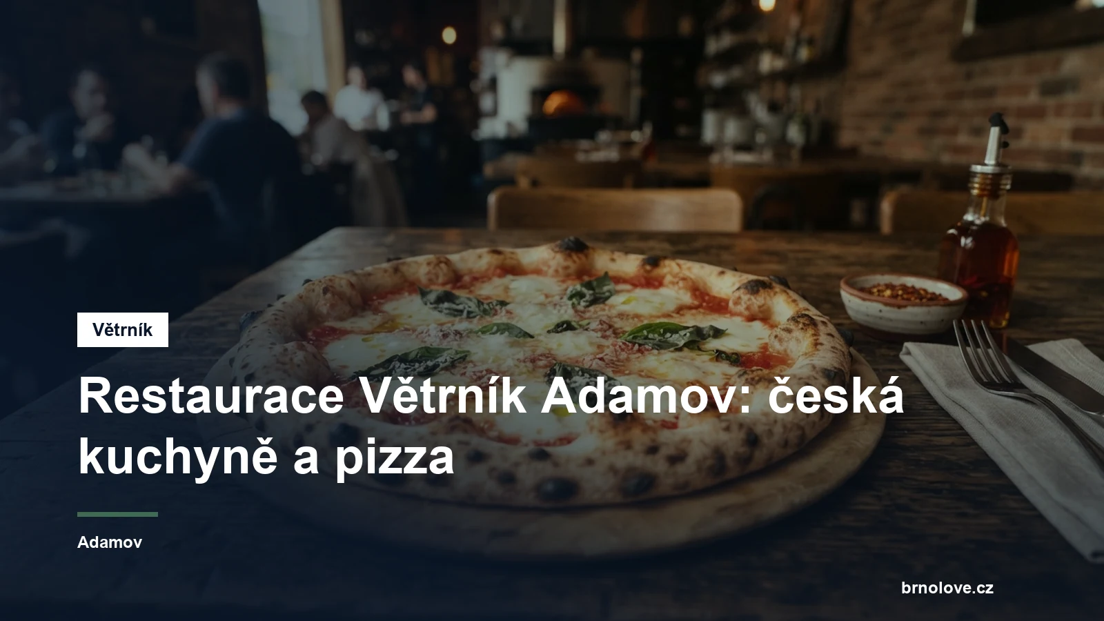 Pizza na stole v restauraci