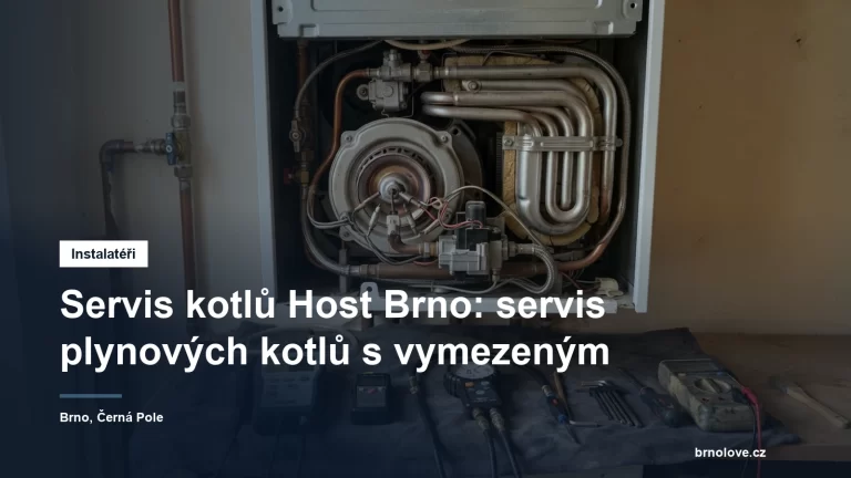 Detail otevřeného plynového kondenzačního kotle s hořákem a výměníkem během servisní prohlídky