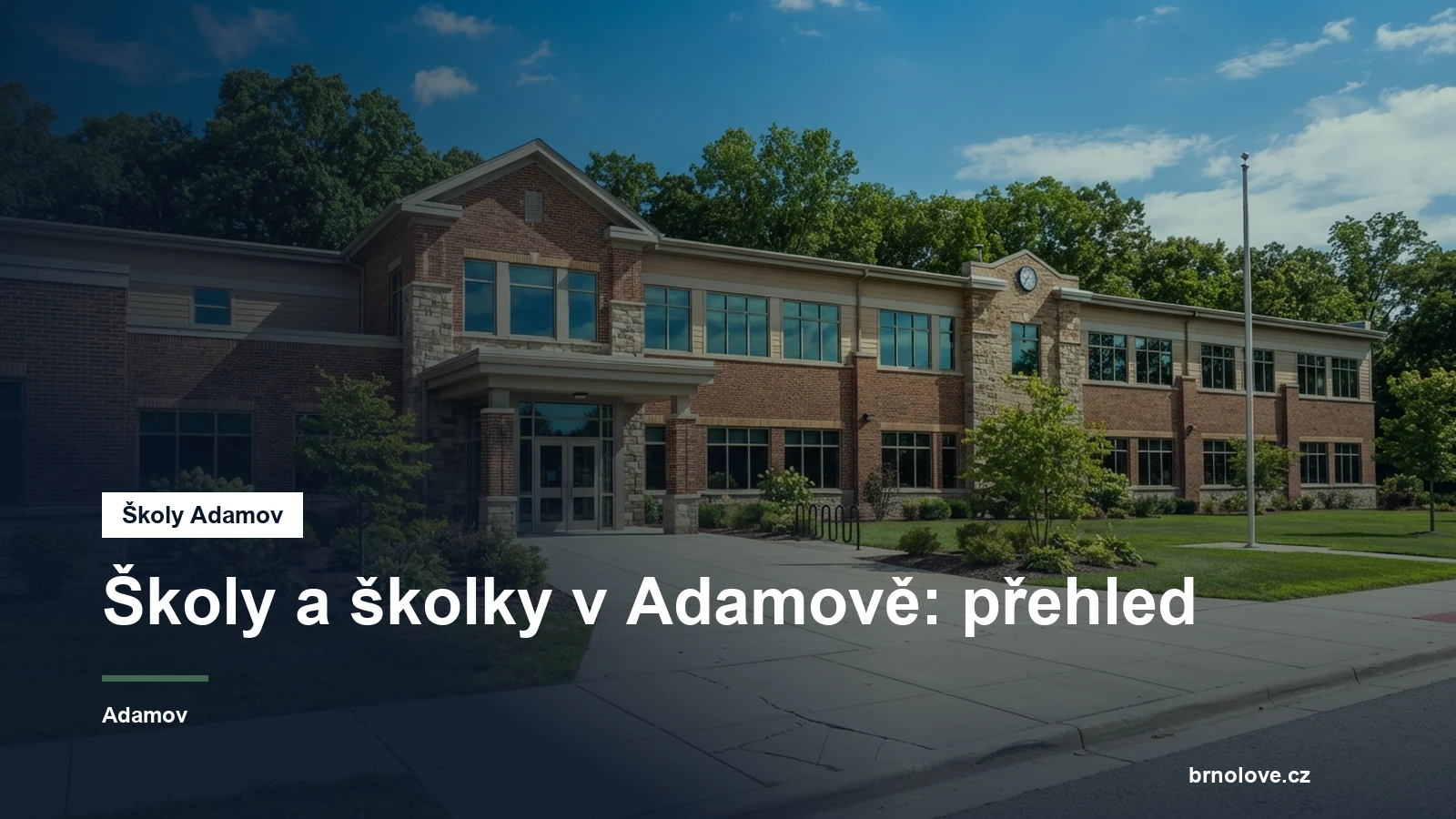 Budova školy ve městě