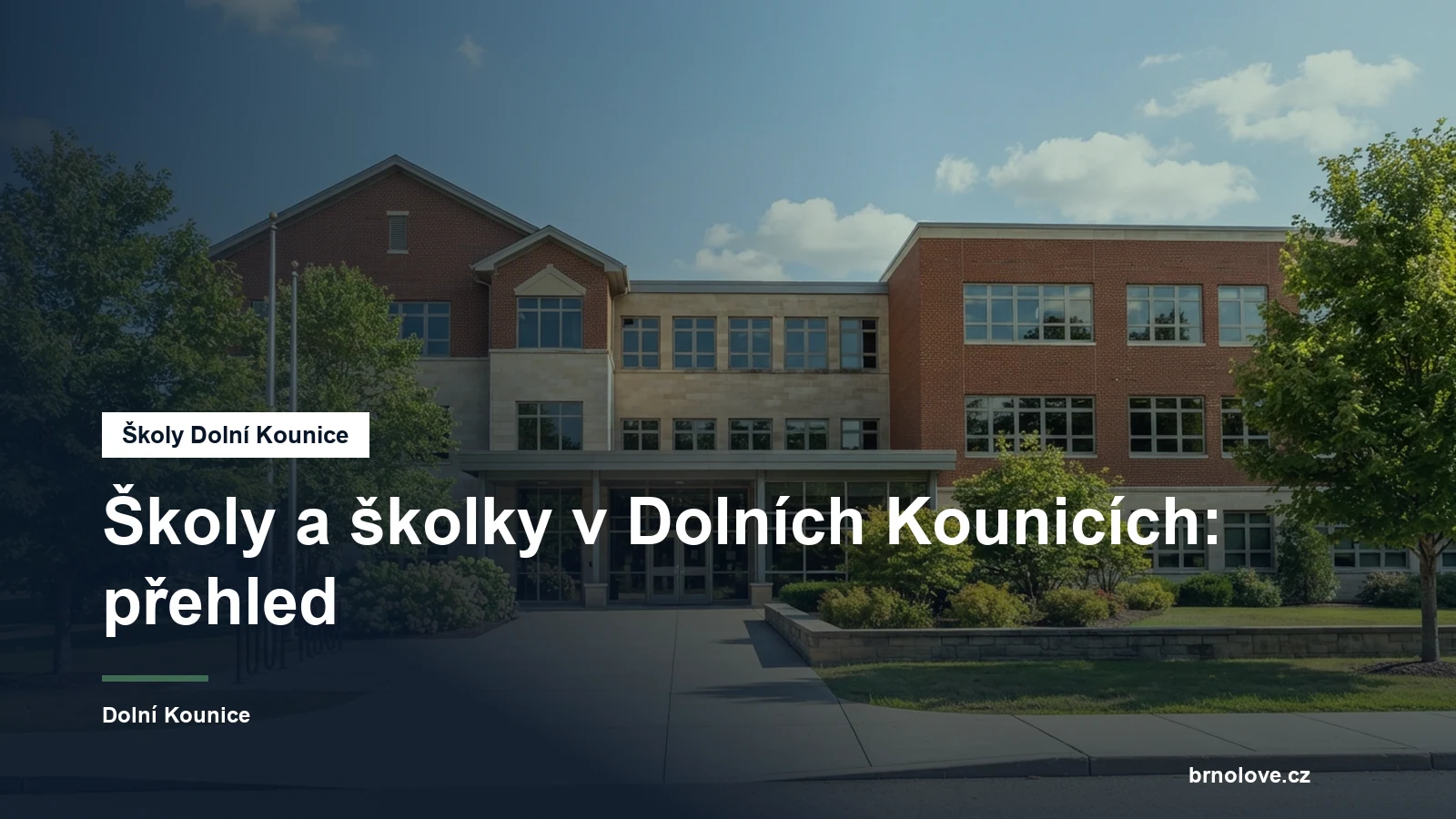 Budova školy ve městě