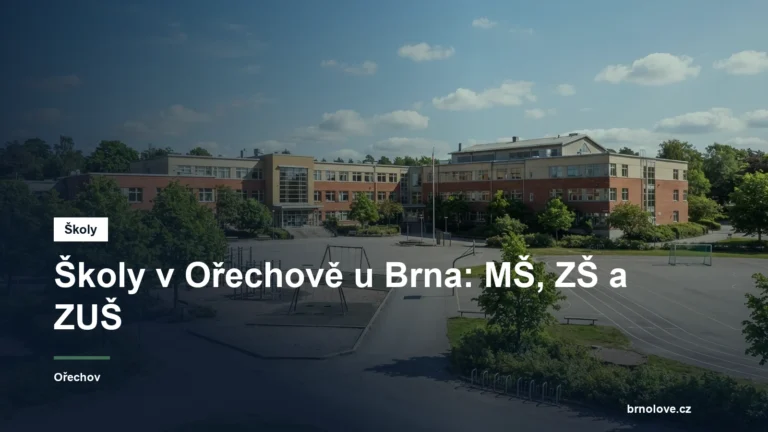 Budova školy se školním dvorem