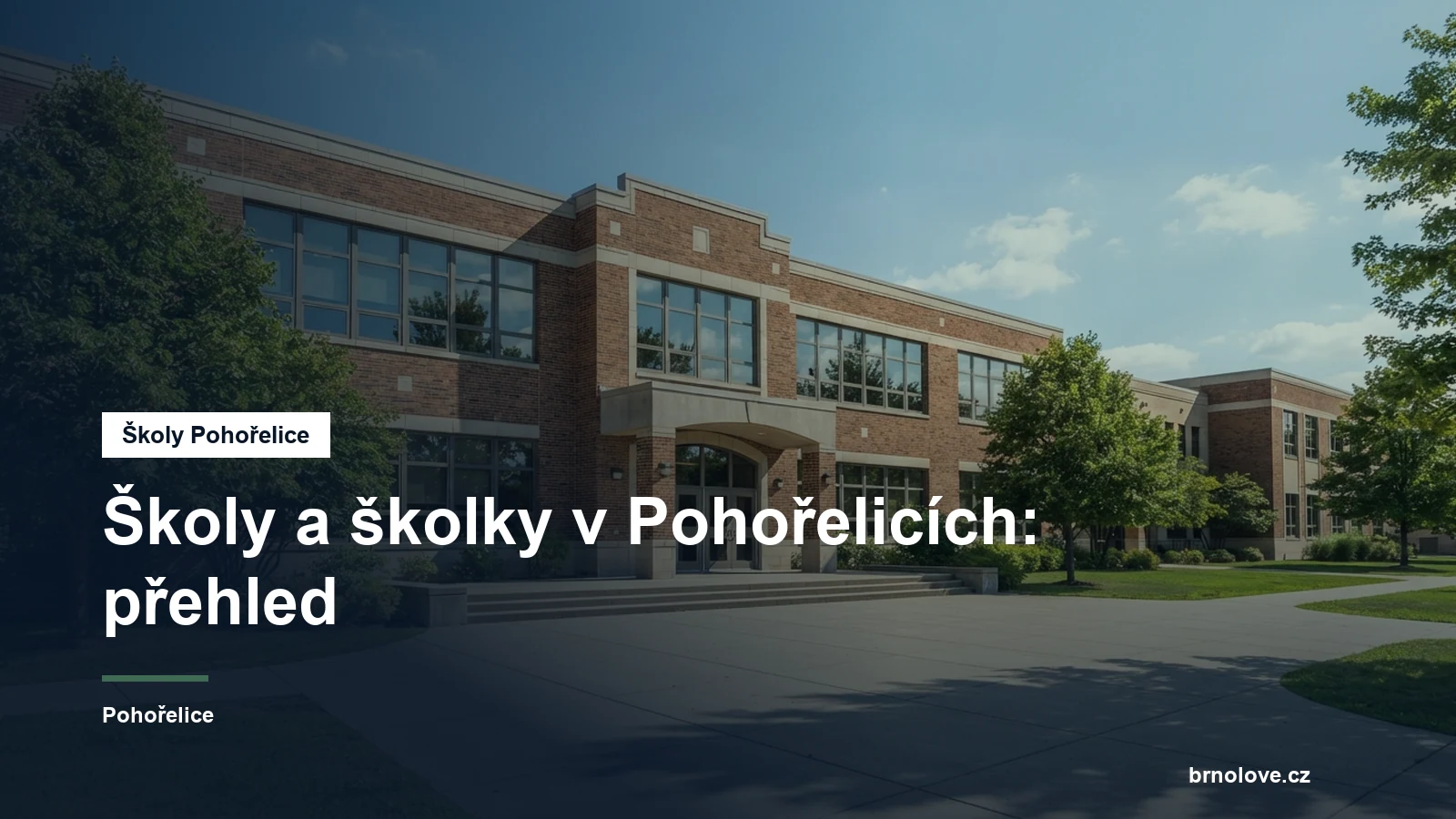 Budova školy ve městě
